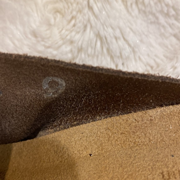 YOKONO NWOB made in Spain leather cork wedge sock slides on size 9 - Picture 11 of 12